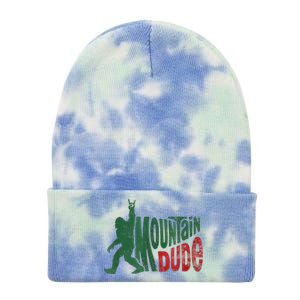 Mountain Dude Bigfoot Sasquatch Rock On Tie Dye 12in Knit Beanie