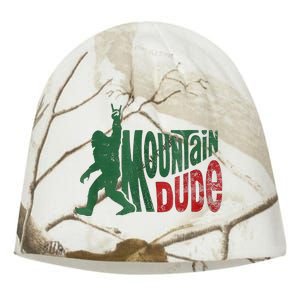 Mountain Dude Bigfoot Sasquatch Rock On Kati - Camo Knit Beanie