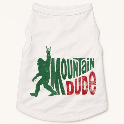Mountain Dude Bigfoot Sasquatch Rock On Doggie Tank