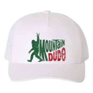 Mountain Dude Bigfoot Sasquatch Rock On Yupoong Adult 5-Panel Trucker Hat