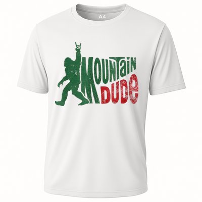Mountain Dude Bigfoot Sasquatch Rock On Performance Shirt