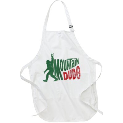 Mountain Dude Bigfoot Sasquatch Rock On Apron