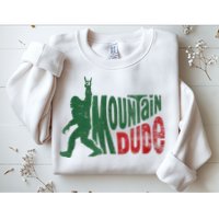 Mountain Dude Bigfoot Sasquatch Rock On Sweatshirt