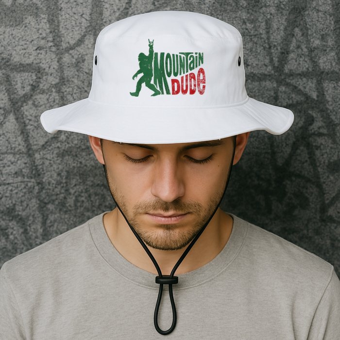 Mountain Dude Bigfoot Sasquatch Rock On Bucket Hat