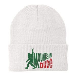 Mountain Dude Bigfoot Sasquatch Rock On Knit Cap Winter Beanie