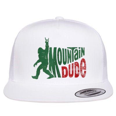 Mountain Dude Bigfoot Sasquatch Rock On Flatbill Hat