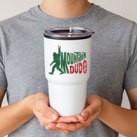 Mountain Dude Bigfoot Sasquatch Rock On Tumbler