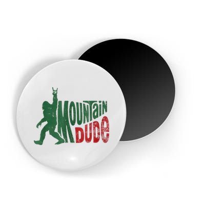 Mountain Dude Bigfoot Sasquatch Rock On Magnet