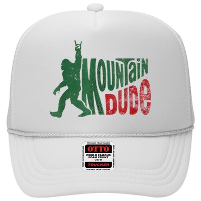 Mountain Dude Bigfoot Sasquatch Rock On Trucker Hat