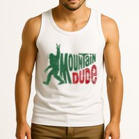 Mountain Dude Bigfoot Sasquatch Rock On Tank Top