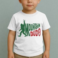 Mountain Dude Bigfoot Sasquatch Rock On Toddler T-Shirt
