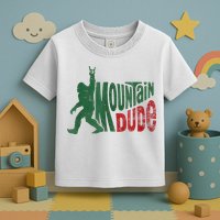 Mountain Dude Bigfoot Sasquatch Rock On Toddler T-Shirt