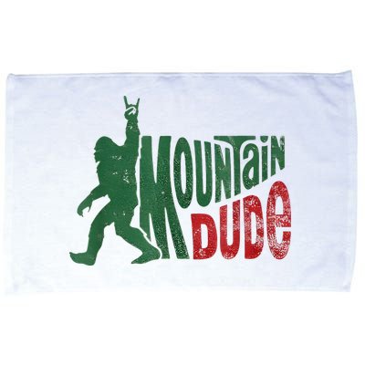Mountain Dude Bigfoot Sasquatch Rock On Microfiber Hand Towel