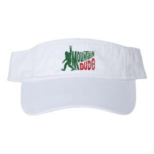 Mountain Dude Bigfoot Sasquatch Rock On Valucap Bio-Washed Visor