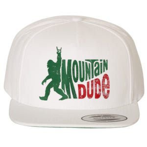 Mountain Dude Bigfoot Sasquatch Rock On Wool Snapback Cap