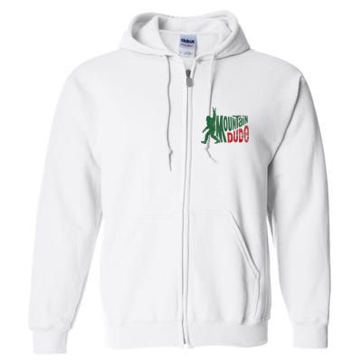 Mountain Dude Bigfoot Sasquatch Rock On Full Zip Hoodie