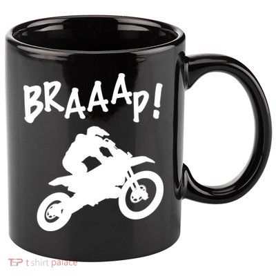 Motocross Dirt Bike Braaap Gift 11oz C Handle Ceramic Mug