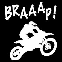 Motocross Dirt Bike Braaap Gift Zip Tote Bag