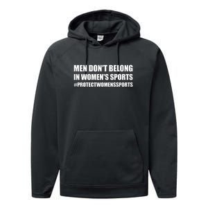 Men Dont Belong In Womens Sports | Protect Womens Sports | Riley Gaines Performance Fleece Hoodie