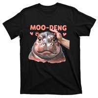 Moo Deng Bouncy Pig In Thai Picture The Cute Baby Hippo T-Shirt