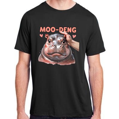 Moo Deng Bouncy Pig In Thai Picture The Cute Baby Hippo Adult ChromaSoft Performance T-Shirt