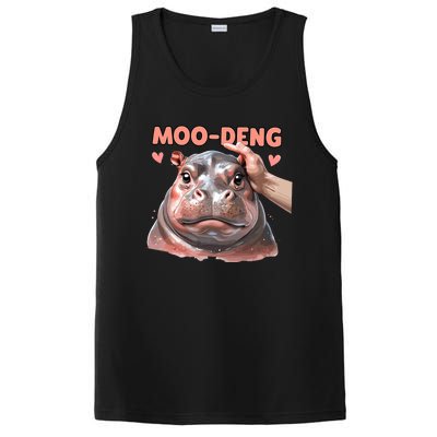 Moo Deng Bouncy Pig In Thai Picture The Cute Baby Hippo PosiCharge Competitor Tank