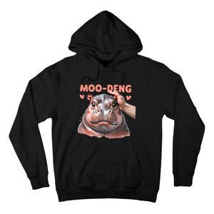 Moo Deng Bouncy Pig In Thai Picture The Cute Baby Hippo Tall Hoodie