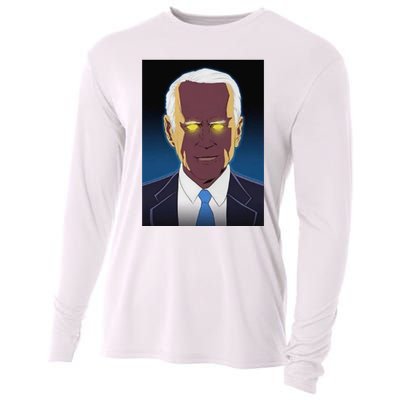 Meme Dark Brandon Shirt Dark Maga Biden Dark Brandon Cooling Performance Long Sleeve Crew