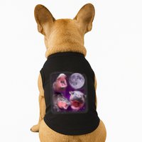 Moo Deng Bouncy Pig In Thai Picture Howling Under The Moon Doggie Tank