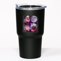 Moo Deng Bouncy Pig In Thai Picture Howling Under The Moon Tumbler