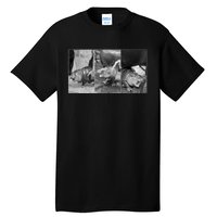 Moo Deng Baby Hippo Zoo Baby Hippo Black And White Tall T-Shirt