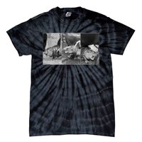 Moo Deng Baby Hippo Zoo Baby Hippo Black And White Tie-Dye T-Shirt