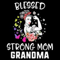 MotherS Day Blessed Strong Mom Grandma Strong Women Gift Cooling Performance Crew T-Shirt