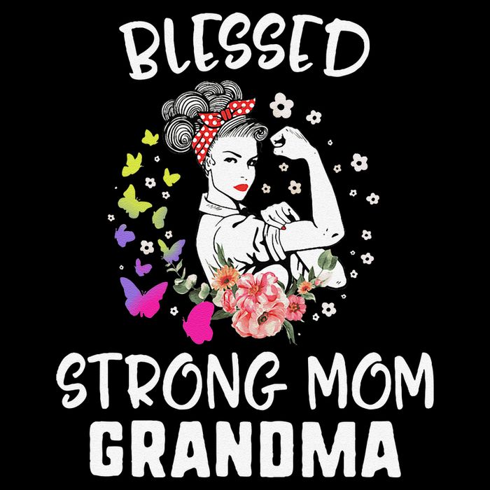 MotherS Day Blessed Strong Mom Grandma Strong Women Gift Cooling Performance Crew T-Shirt