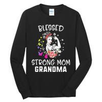 MotherS Day Blessed Strong Mom Grandma Strong Women Gift Tall Long Sleeve T-Shirt