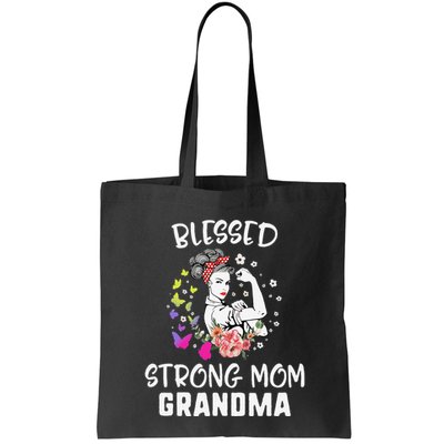 MotherS Day Blessed Strong Mom Grandma Strong Women Gift Bag