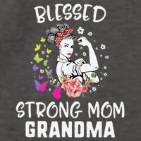 MotherS Day Blessed Strong Mom Grandma Strong Women Gift Vector Backpack
