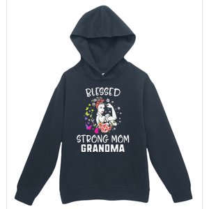 MotherS Day Blessed Strong Mom Grandma Strong Women Gift Urban Pullover Hoodie