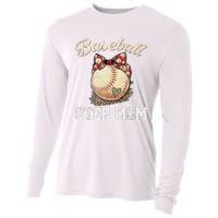 Mother's Day Baseball Step Mom Leopard Softball Gifts Cooling Performance Long Sleeve Crew