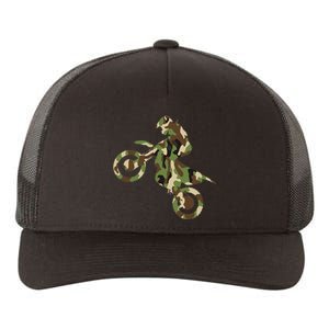 Motocross Dirt Bike Racing Camo Camouflage Yupoong Adult 5-Panel Trucker Hat