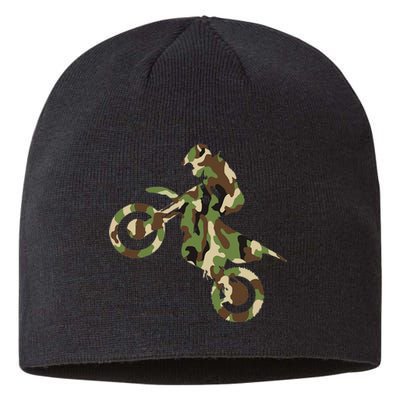 Motocross Dirt Bike Racing Camo Camouflage Sustainable Beanie