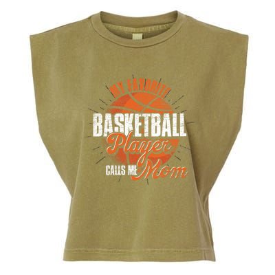 Mothers Day Basketball Fan Basketball Player Mom Basketball Meaningful Gift Garment-Dyed Women's Muscle Tee