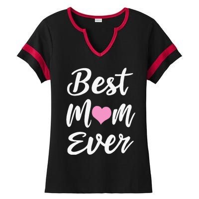 Mothers Day Best Mom Ever Gifts From Daughter Son Mom Ladies Halftime Notch Neck Tee