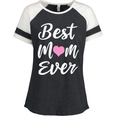 Mothers Day Best Mom Ever Gifts From Daughter Son Mom Enza Ladies Jersey Colorblock Tee