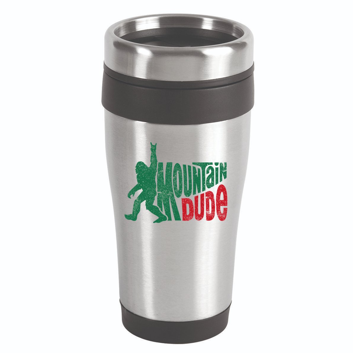 Mountain Dude Bigfoot Sasquatch Hiking Funny 16oz Travel Tumbler