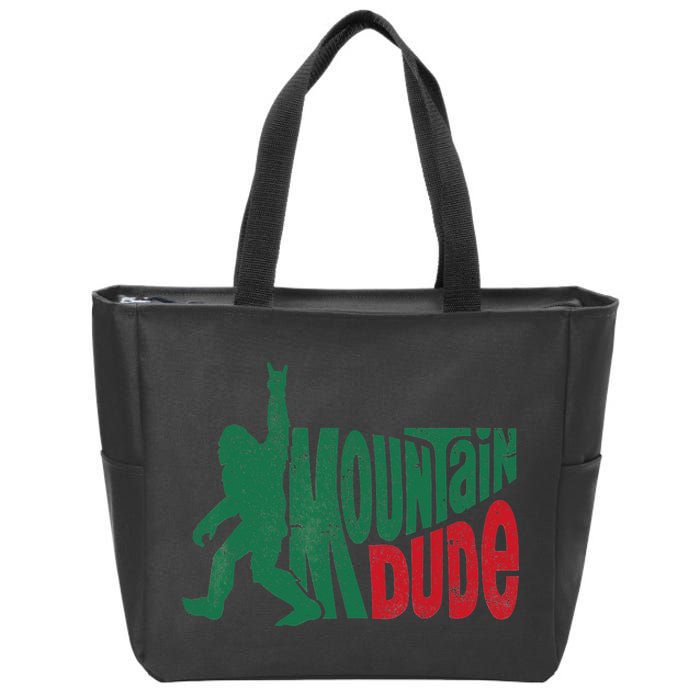 Mountain Dude Bigfoot Sasquatch Hiking Funny Zip Tote Bag