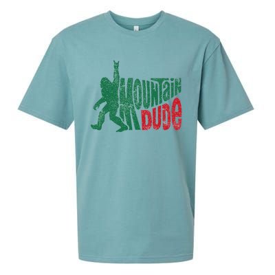 Mountain Dude Bigfoot Sasquatch Hiking Funny Sueded Cloud Jersey T-Shirt