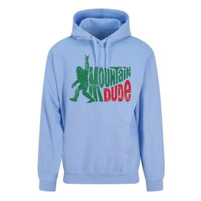 Mountain Dude Bigfoot Sasquatch Hiking Funny Unisex Surf Hoodie