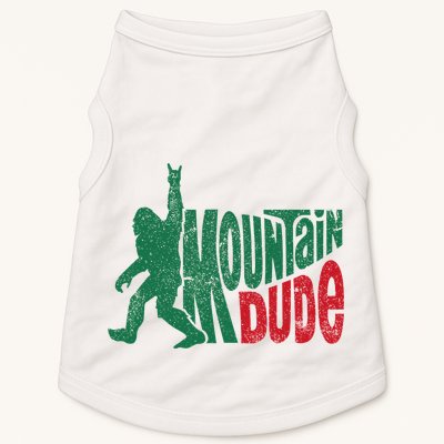 Mountain Dude Bigfoot Sasquatch Hiking Funny Doggie Tank