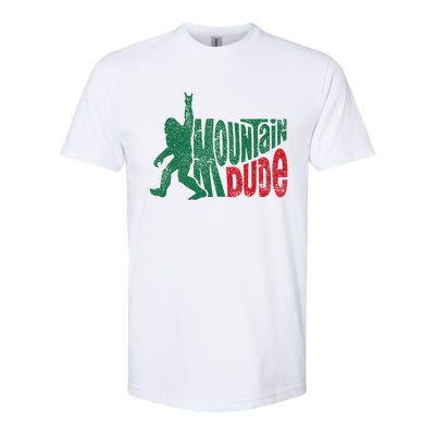 Mountain Dude Bigfoot Sasquatch Hiking Funny Softstyle CVC T-Shirt